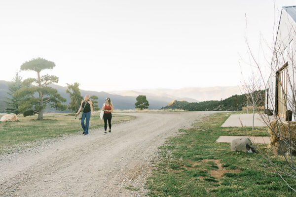 women walking together